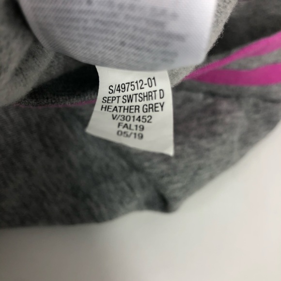 Gap Girl Knit Tunic Top Dress Gray Pink sz large - Picture 7 of 12